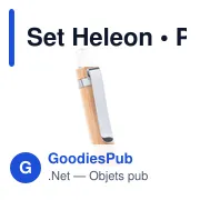 Set Heleon : Ensemble de stylos personnalisables avec logo - Miniature 8
