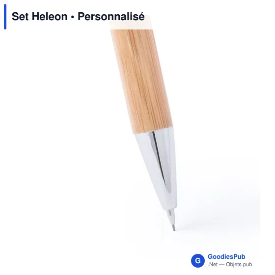 Set Heleon : Ensemble de stylos personnalisables avec logo - Image 9