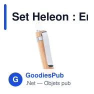 Set Heleon : Ensemble de stylos personnalisables avec logo - Miniature 10