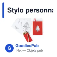 Stylo personnalisable avec logo pour objets publicitaires - Miniature 1