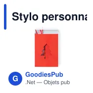 Stylo personnalisable avec logo pour objets publicitaires - Miniature 3