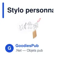 Stylo personnalisable avec logo pour objets publicitaires - Miniature 5