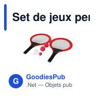 Set de jeux personnalisable Babic avec logo - Raquettes de plage - Miniature 11
