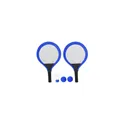 Variante bleu - Set de jeux personnalisable Babic avec logo - Raquettes de plage