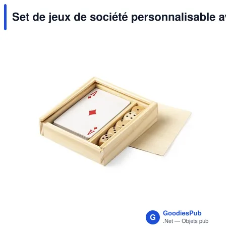 Set de jeux de société personnalisable avec logo - Pelkat