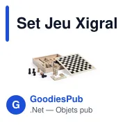 Set de jeux en bois personnalisable avec logo - Xigral - Miniature 1