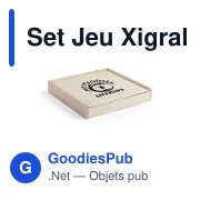Set de jeux en bois personnalisable avec logo - Xigral - Miniature 3