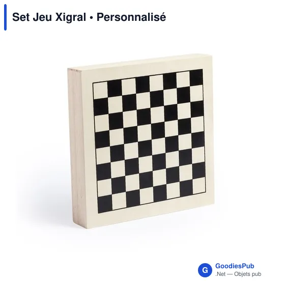 Set de jeux en bois personnalisable avec logo - Xigral - Image 4