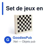 Set de jeux en bois personnalisable avec logo - Xigral - Miniature 5