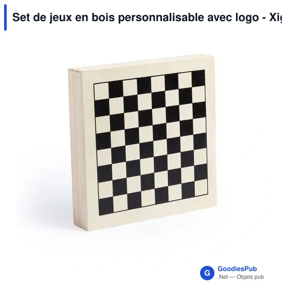 Set de jeux en bois personnalisable avec logo - Xigral - Image 5