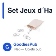 Set de jeux d'adresse personnalisable avec logo pour entreprises - Miniature 1