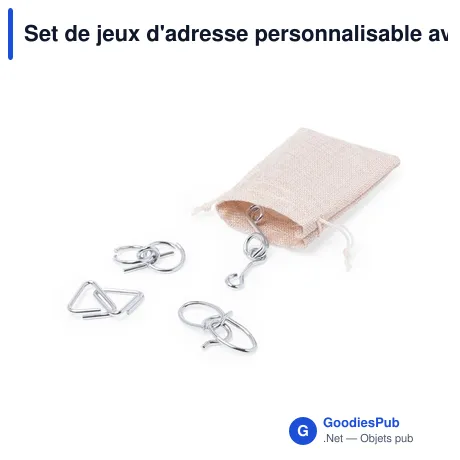 Set de jeux d'adresse personnalisable avec logo pour entreprises