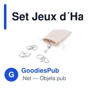 Set de jeux d'adresse personnalisable avec logo pour entreprises - Miniature 2