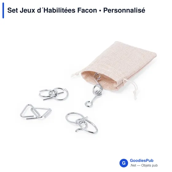 Set de jeux d'adresse personnalisable avec logo pour entreprises - Image 2