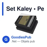 Set de bureau personnalisable avec logo - Set Kaley - Miniature 1