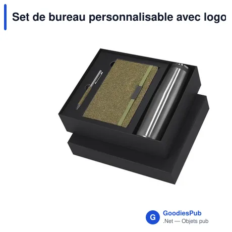 Set de bureau personnalisable avec logo - Set Kaley