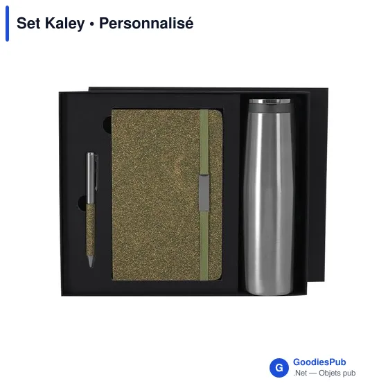 Set de bureau personnalisable avec logo - Set Kaley - Image 2