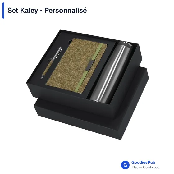 Set de bureau personnalisable avec logo - Set Kaley - Image 3