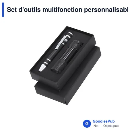 Set d'outils multifonction personnalisable avec logo - Set Lipan