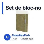 Set de bloc-notes et stylo personnalisable avec logo - Set Malcon - Miniature 4