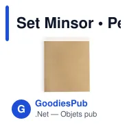Set Minsor - Miniature 8