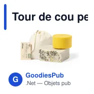 Tour de cou personnalisable avec logo pour entreprises - Miniature 1