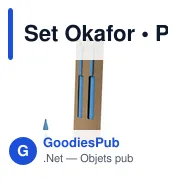 Set de stylo et crayon personnalisable avec logo - Okafor - Miniature 2
