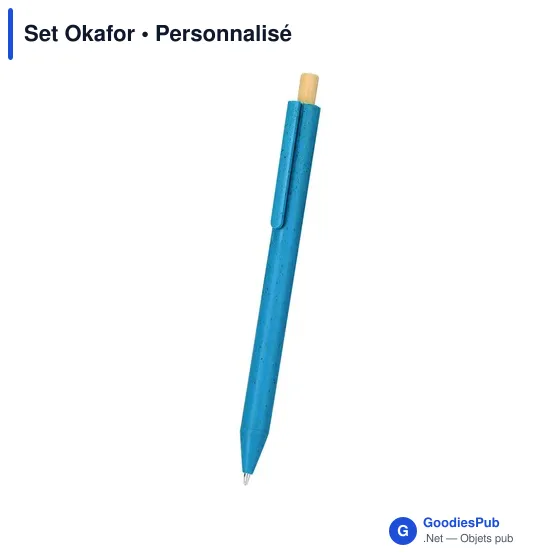 Set de stylo et crayon personnalisable avec logo - Okafor - Image 12