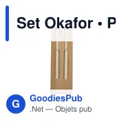 Set de stylo et crayon personnalisable avec logo - Okafor - Miniature 4