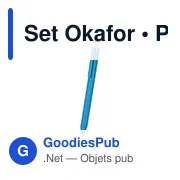 Set de stylo et crayon personnalisable avec logo - Okafor - Miniature 6
