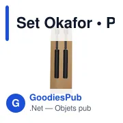 Set de stylo et crayon personnalisable avec logo - Okafor - Miniature 7