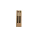 Variante noir - Set de stylo et crayon personnalisable avec logo - Okafor