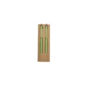 Variante vert - Set de stylo et crayon personnalisable avec logo - Okafor