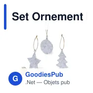 Set Ornement Noël Chandun - Miniature 1