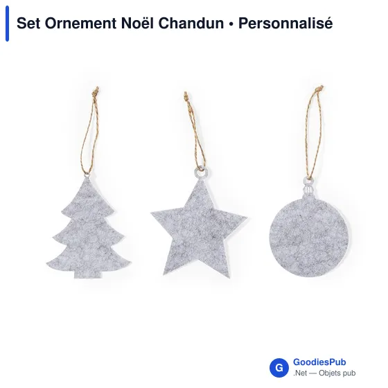 Set Ornement Noël Chandun - Image 2
