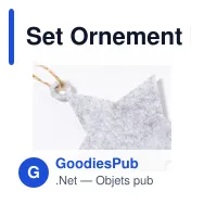 Set Ornement Noël Chandun - Miniature 4