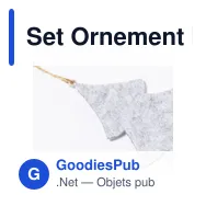 Set Ornement Noël Chandun - Miniature 5