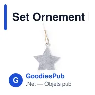 Set Ornement Noël Chandun - Miniature 7