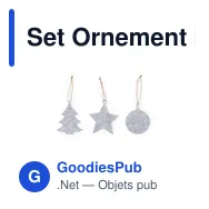 Set Ornement Noël Chandun - Miniature 10