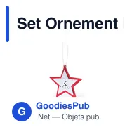Set Ornement Noël Rimol - Miniature 3