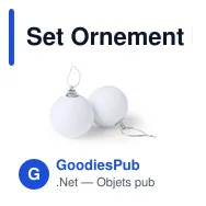 Set Ornement Noël personnalisable avec logo - Yenkit - Miniature 2
