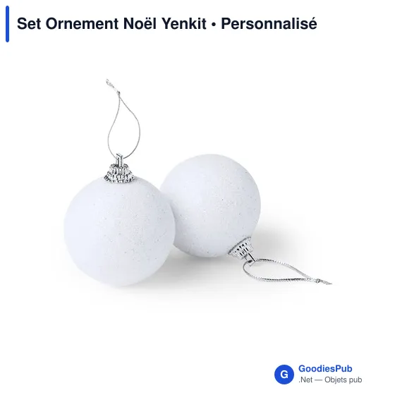 Set Ornement Noël personnalisable avec logo - Yenkit - Image 2
