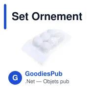 Set Ornement Noël personnalisable avec logo - Yenkit - Miniature 3