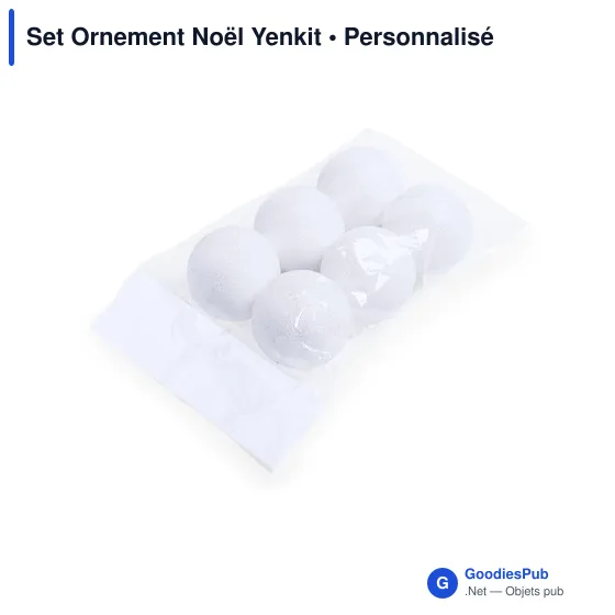 Set Ornement Noël personnalisable avec logo - Yenkit - Image 3