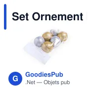 Set Ornement Noël personnalisable avec logo - Yenkit - Miniature 4