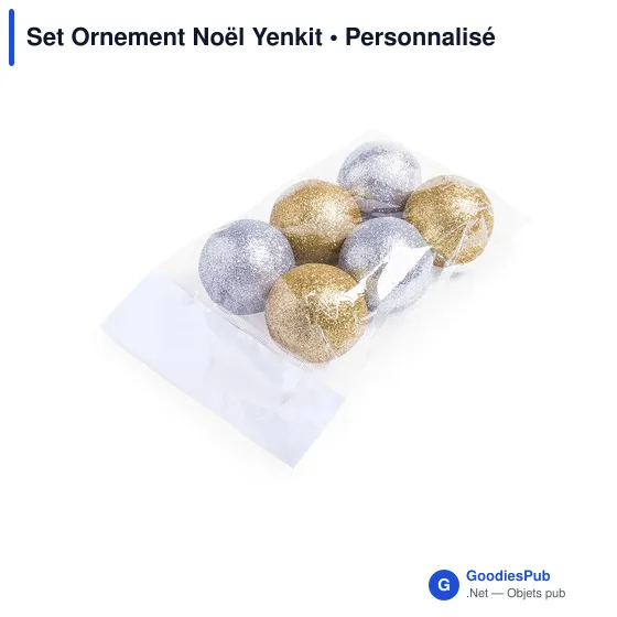 Set Ornement Noël personnalisable avec logo - Yenkit - Image 4