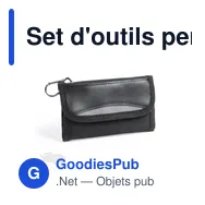 Set d'outils personnalisable avec logo - 19 accessoires - Miniature 1