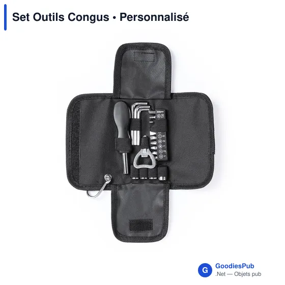 Set d'outils personnalisable avec logo - 19 accessoires - Image 2