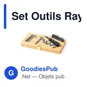 Set Outils personnalisable Raylok avec logo pour entreprises - Miniature 2