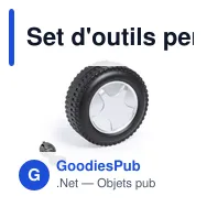 Set d'outils personnalisable Wheels avec logo - Miniature 1